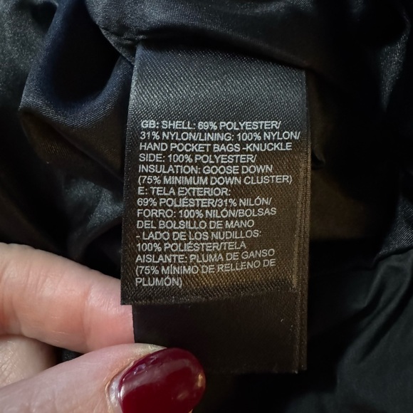 North Face 550 Long Black Puffer Coat - Picture 13 of 14